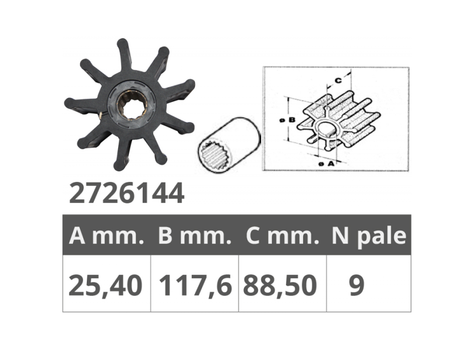 GIRANTE JABSCO 17240-0001e1879-0001