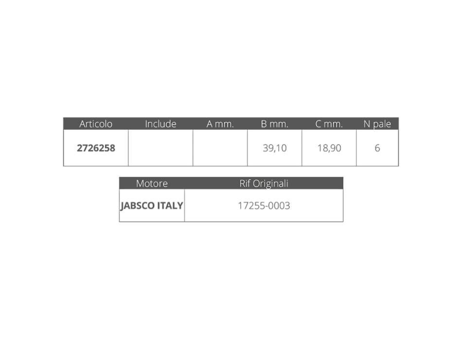 GIRANTE JABSCO 17255-0003