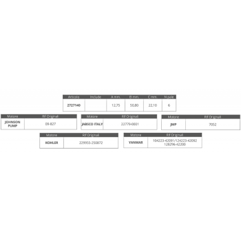 GIRANTE JABSCO 22779 YANMAR 104223-42091