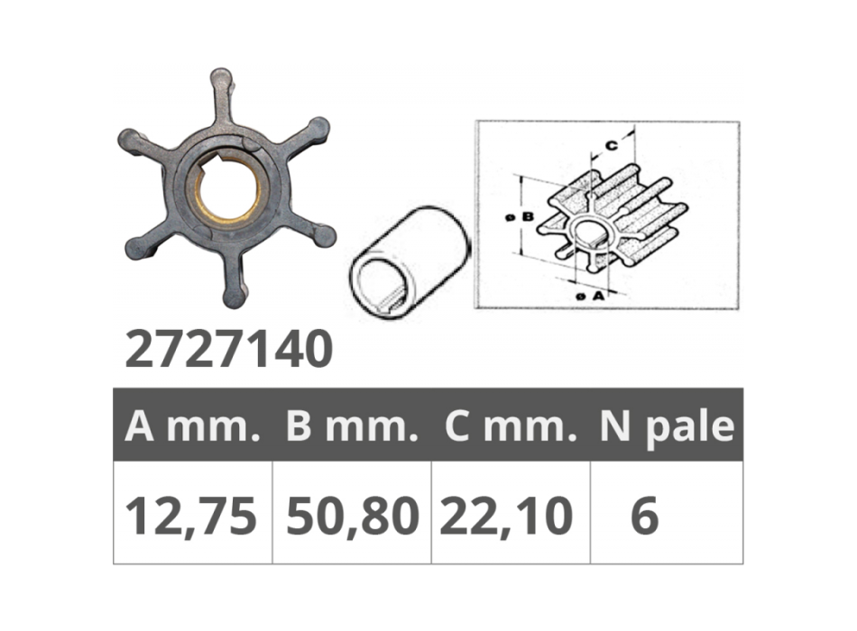 GIRANTE JABSCO 22779 YANMAR 104223-42091