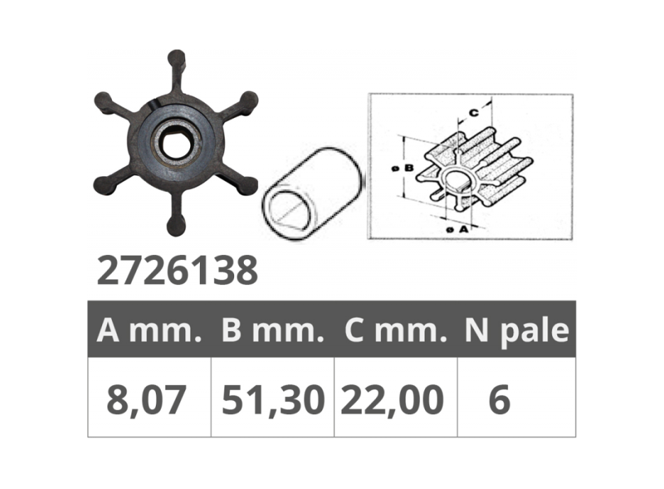 GIRANTE JABSCO 6303 JOHN. 09-824 P