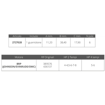 GIRANTE JOHNSON/EV. 2/4T 4/8 HP