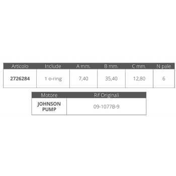 GIRANTE JOHNSON RIF.OR.09-1077B-9