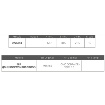 GIRANTE JOHNSON RIF.OR.98645