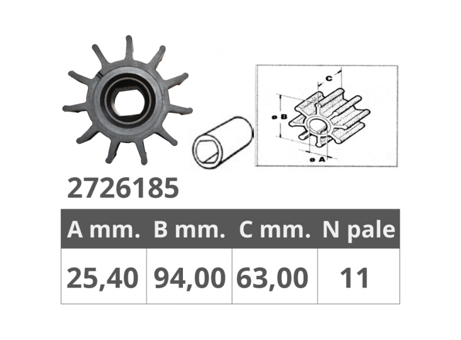 GIRANTE JONHNSON RIF.OR.09-838S