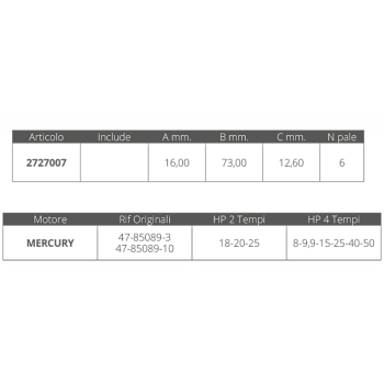 GIRANTE MERCURY 2/4T 18-50 HP