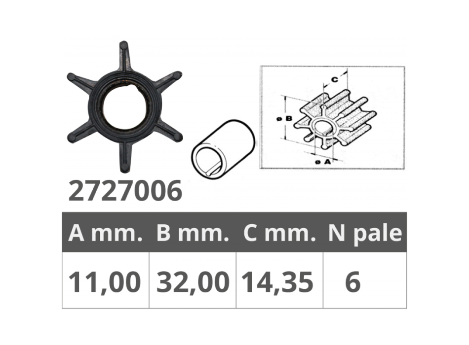 GIRANTE MERCURY 2T 3,5-3,6-4-5 HP