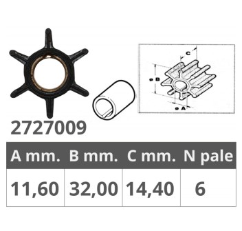 GIRANTE MERCURY 2T 6-9,8 HP