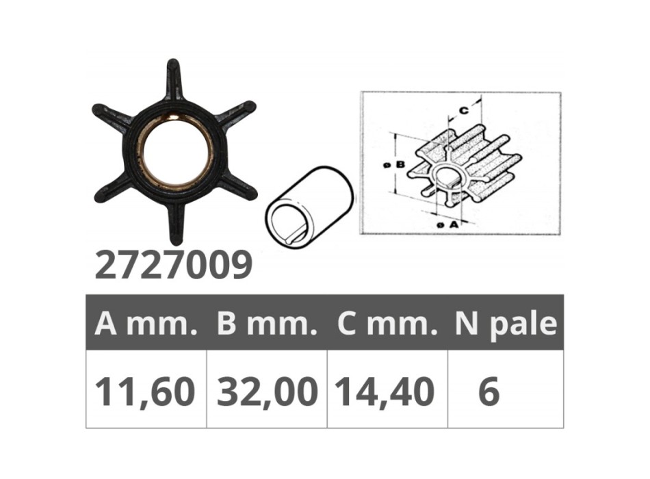 GIRANTE MERCURY 2T 6-9,8 HP