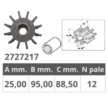 GIRANTE ORIGINALE JABSCO 17936-001/21676-0001/21676-0003