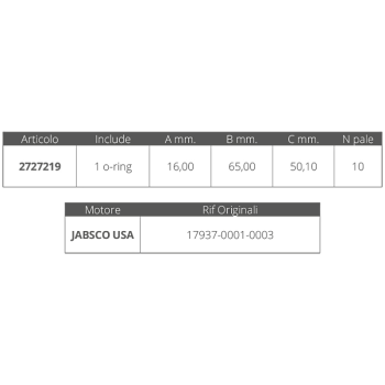 GIRANTE ORIGINALE JABSCO 17937-0001-0003