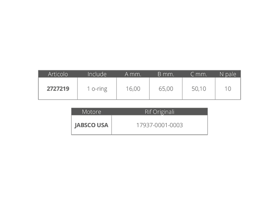 GIRANTE ORIGINALE JABSCO 17937-0001-0003