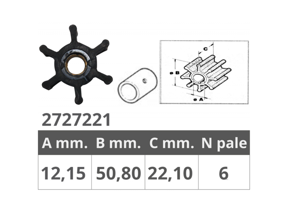 GIRANTE ORIGINALE JABSCO 653-0001