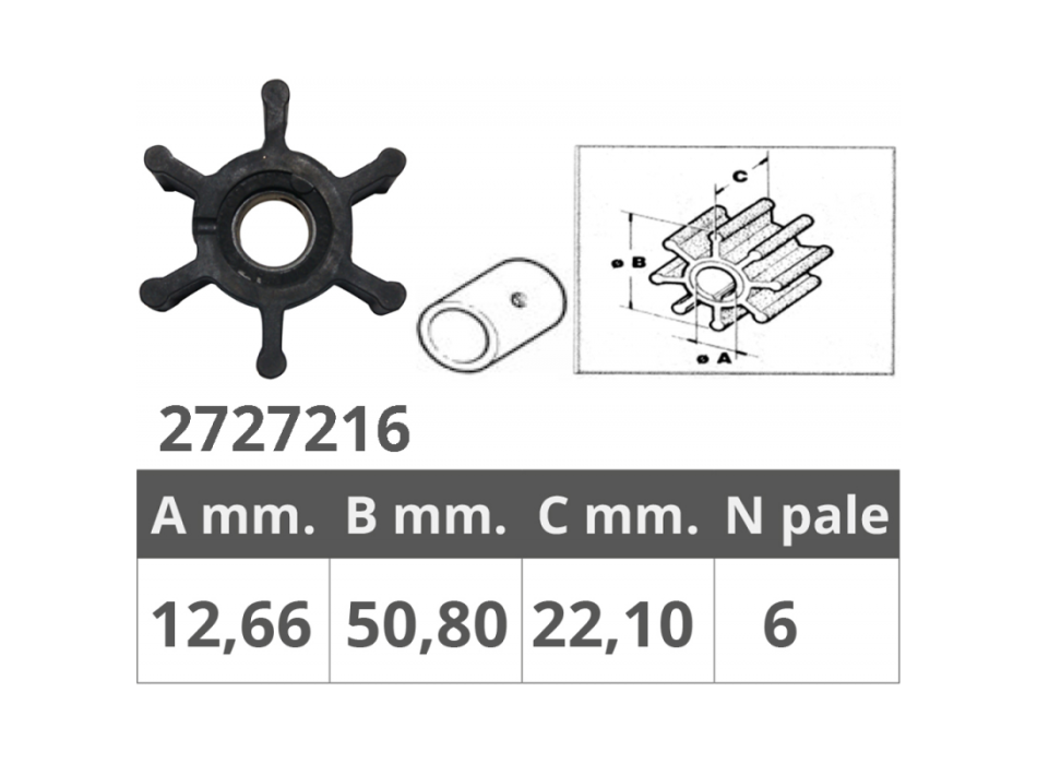 GIRANTE ORIGINALE JABSCO 673-0001-0003