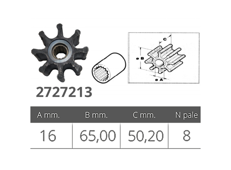 GIRANTE ORIGINALE JABSCO  920-0001-0003