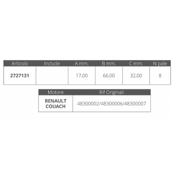 GIRANTE RENAULT 48300006/7