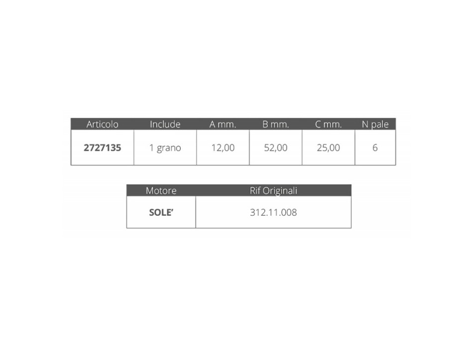 GIRANTE SOLE' 312.11.008