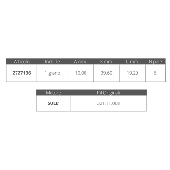 GIRANTE SOLE' 321.11.008