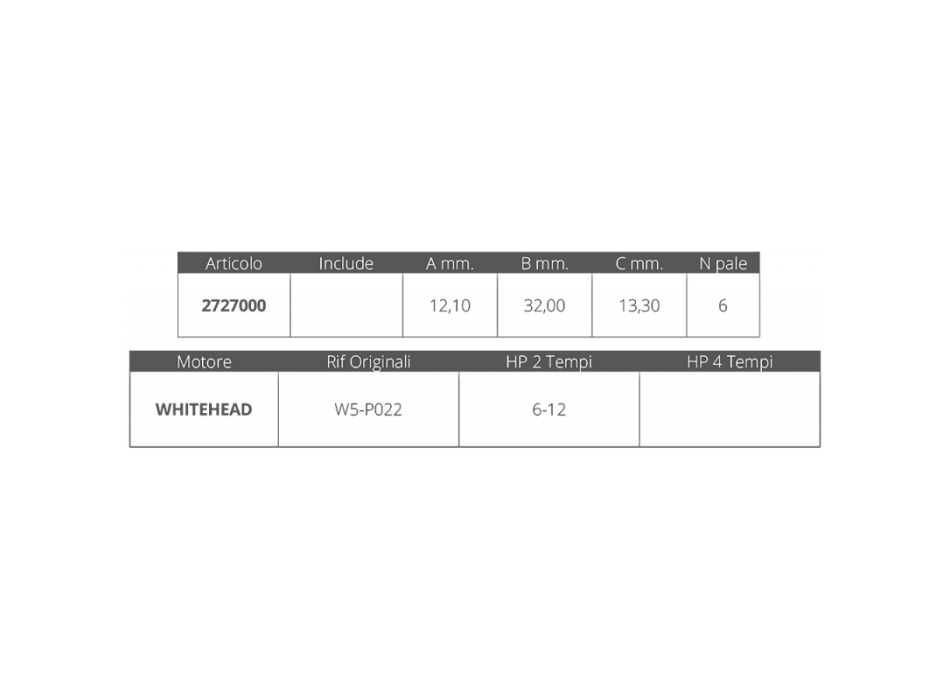 GIRANTE WHITEHEAD 2T 6-12 HP