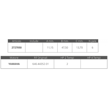 GIRANTE YAMAHA 2T 2 HP