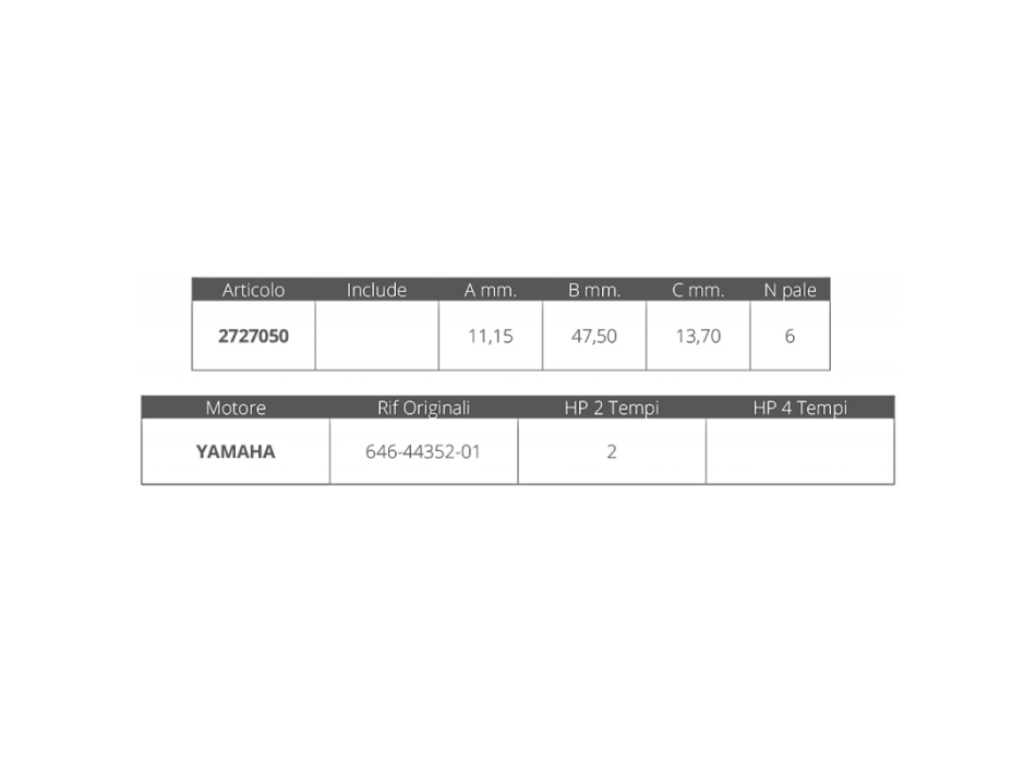 GIRANTE YAMAHA 2T 2 HP