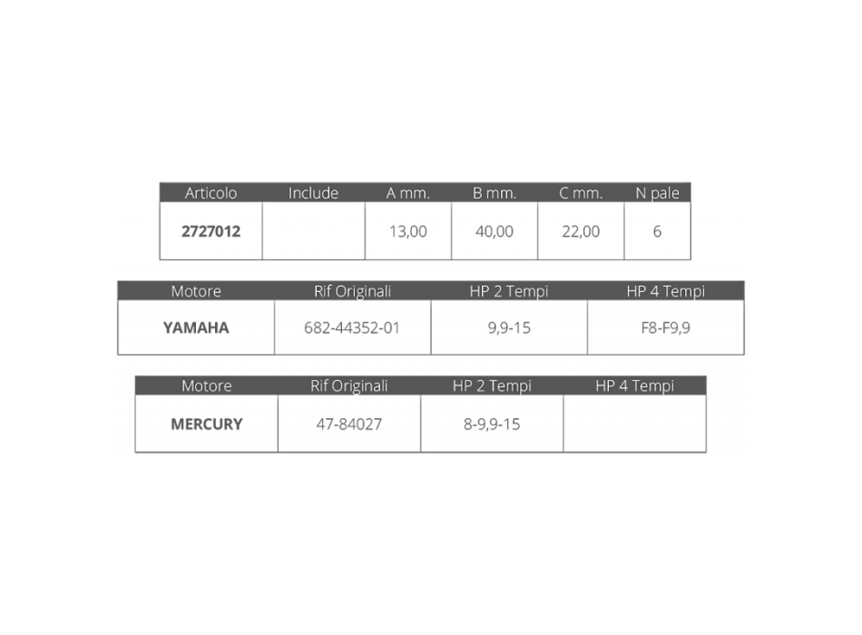 GIRANTE YAMAHA-MERCURY 2/4T 8-15 HP