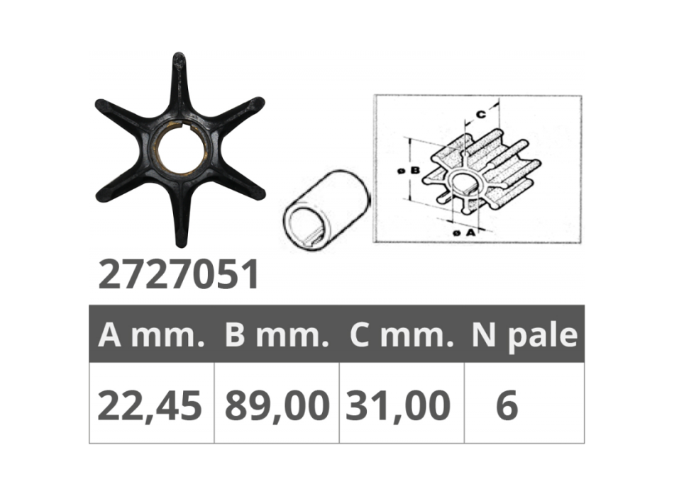 GIRANTE YAMAHA/MERCURY/SELVA 2/4T