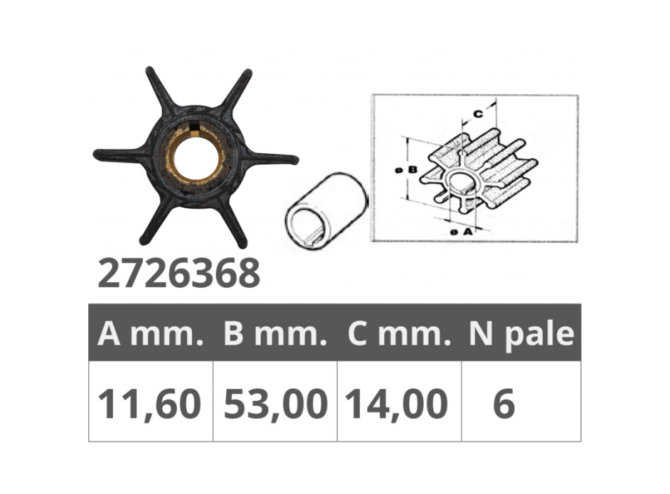 GIRANTE YAMAHA/SELVA 4T 6-8 HP