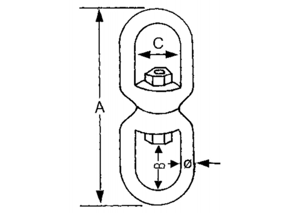 GIRELLA INOX OCCHIO-OCCHIO Ø MM.5