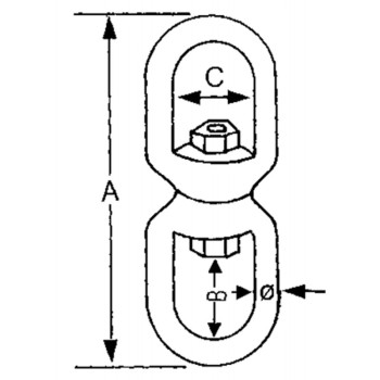 GIRELLA INOX OCCHIO-OCCHIO Ø MM.6