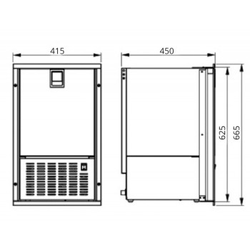 ICE MAKER PORTA ACCIAIO