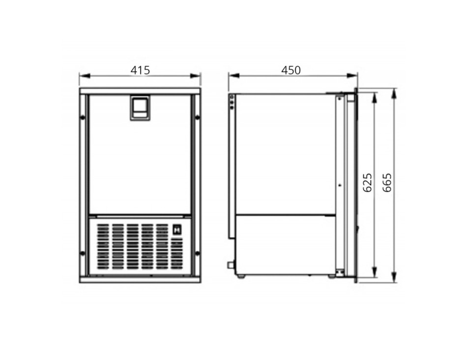 ICE MAKER PORTA ACCIAIO