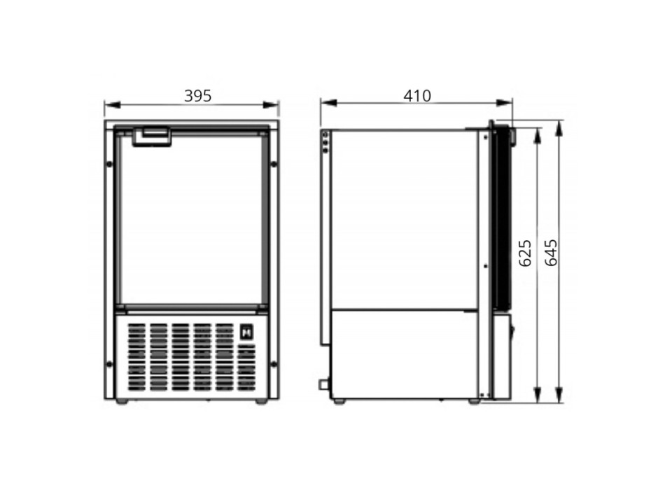 ICE MAKER PORTA BIANCA