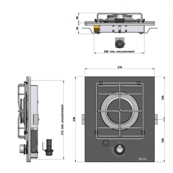 KIT FLANGIA MASTERGLASS 1 FUOCO