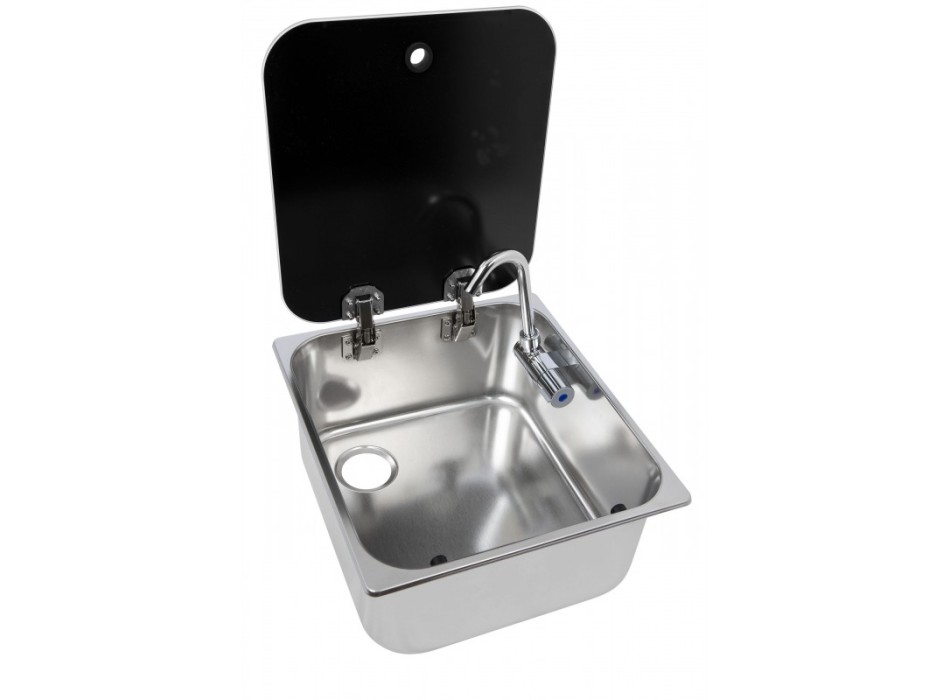 LAVELLO CON COPERCHIO IN VETRO