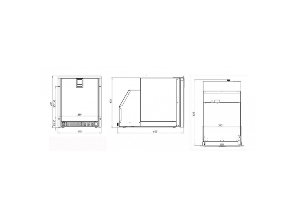 LOW PROFILE ICE MAKER 230V/50HZ