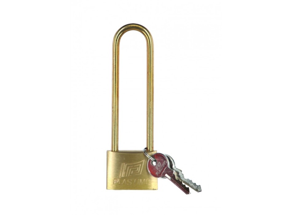 LUCCHETTO OTTONE ARCO LUNGO MM 40X100