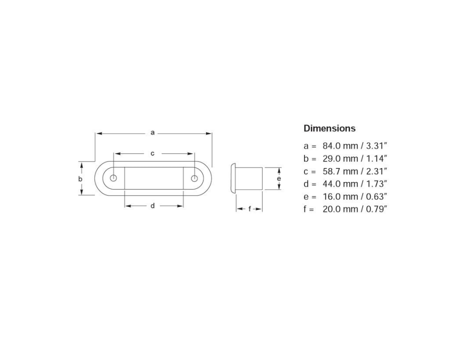 LUCE BIANCO CALDO - COVER ACCIAIO INOX LUCIDO