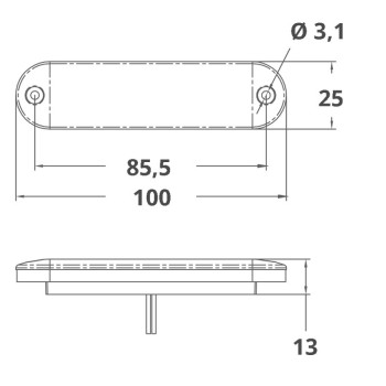LUCE DI CORTESIA A 15 LED 12V