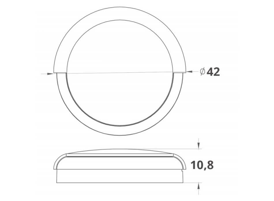 LUCE DI CORTESIA BIANCA CALDA