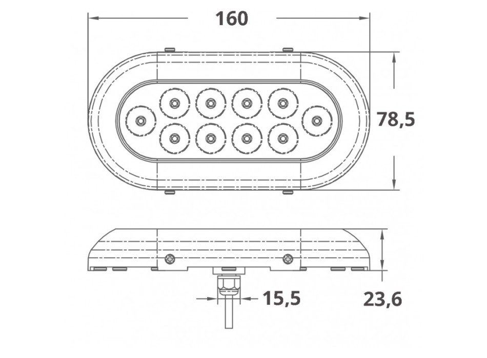 LUCE SUBACQUEA A 10 LED