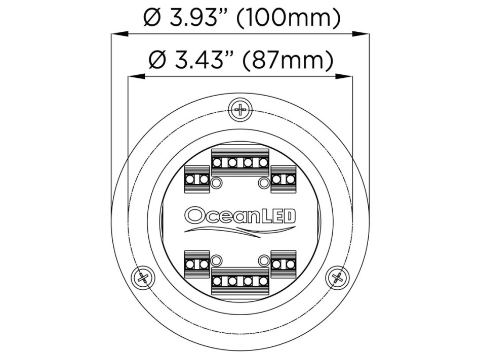 LUCE SUBACQUEA A LED BIANCO ULTRA