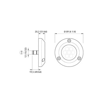 LUCE SUBACQUEA A LED BLU