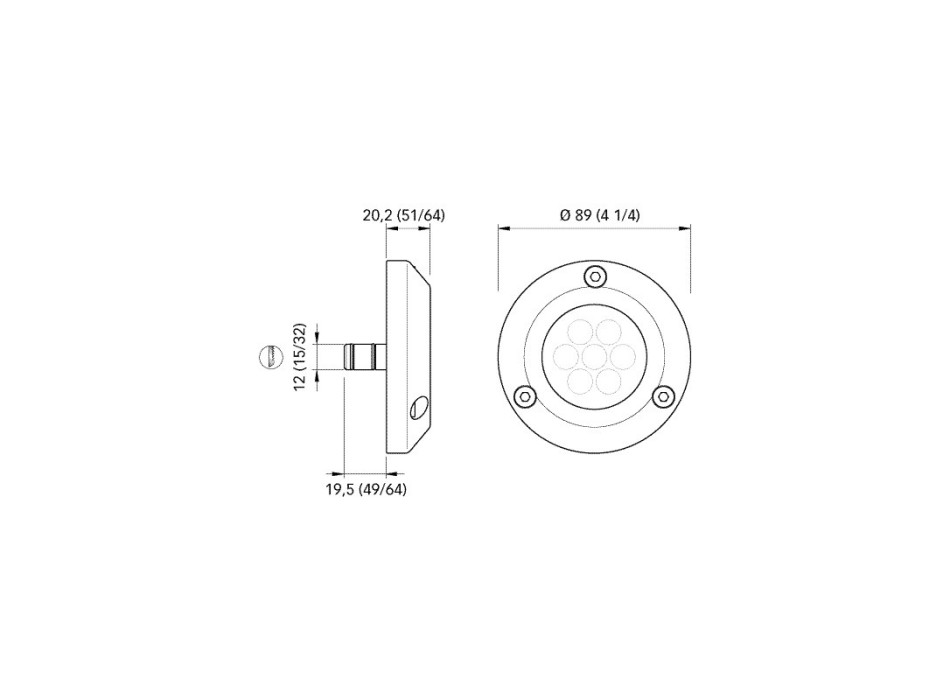 LUCE SUBACQUEA A LED BLU