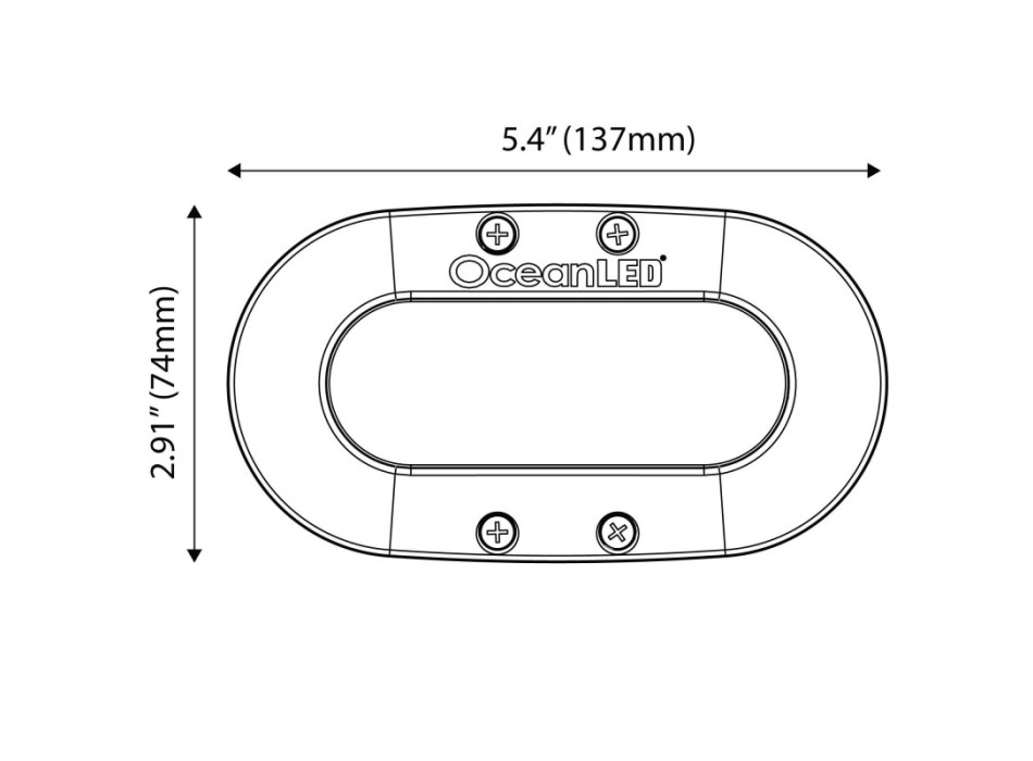 LUCE SUBACQUEA A LED BLU NOTTE