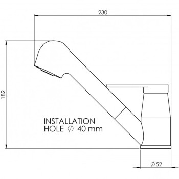 MISCELATORE CON DOCCIA ESTRAIBILE