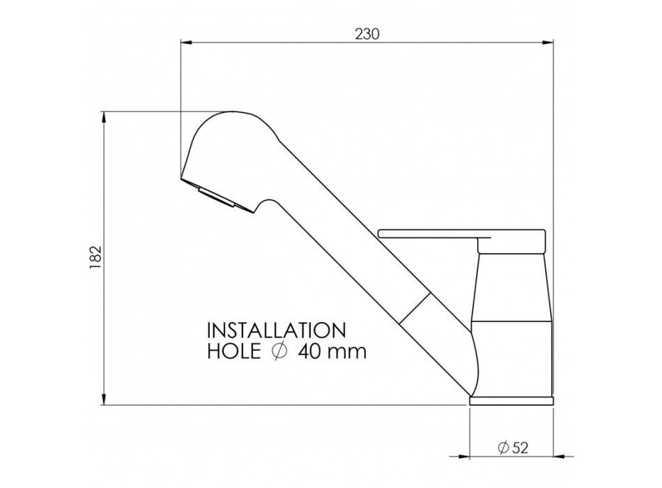MISCELATORE CON DOCCIA ESTRAIBILE