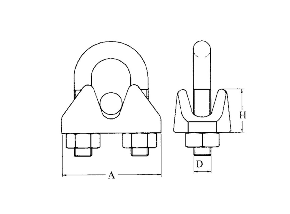 MORSETTO INOX 316 Ø MM.5