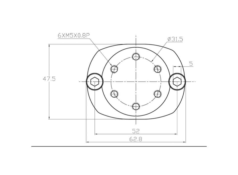 MORSETTO INOX PER TUBI Ø MM.30/35/40