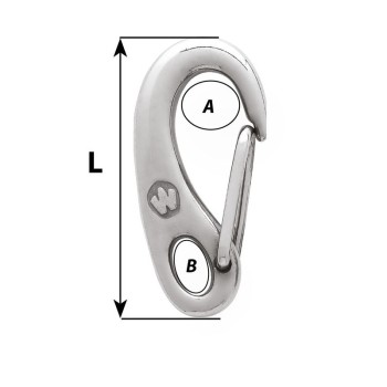 MOSCHETTONE INOX 316 MM 50